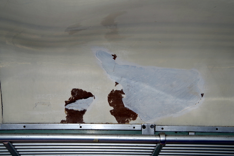 Class 108 trailer 56223: Repair to ceiling damage