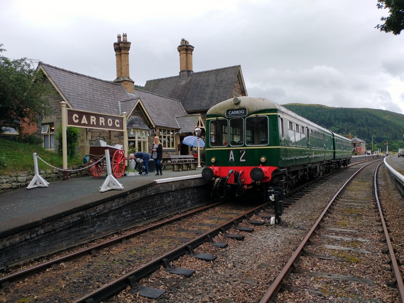 Class 109 Wickham at Carrog Station on 21/08/21