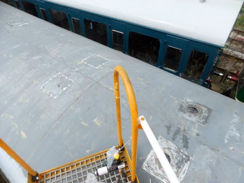 Class 100: Re-sealing the roof panels over the vent holes