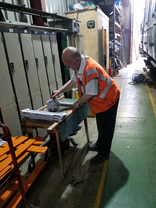 Class 127: Painting the backs of the door pull boards