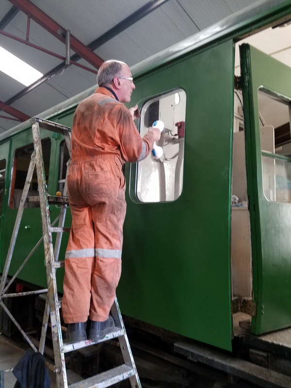 Class 127 Re-fitting a window