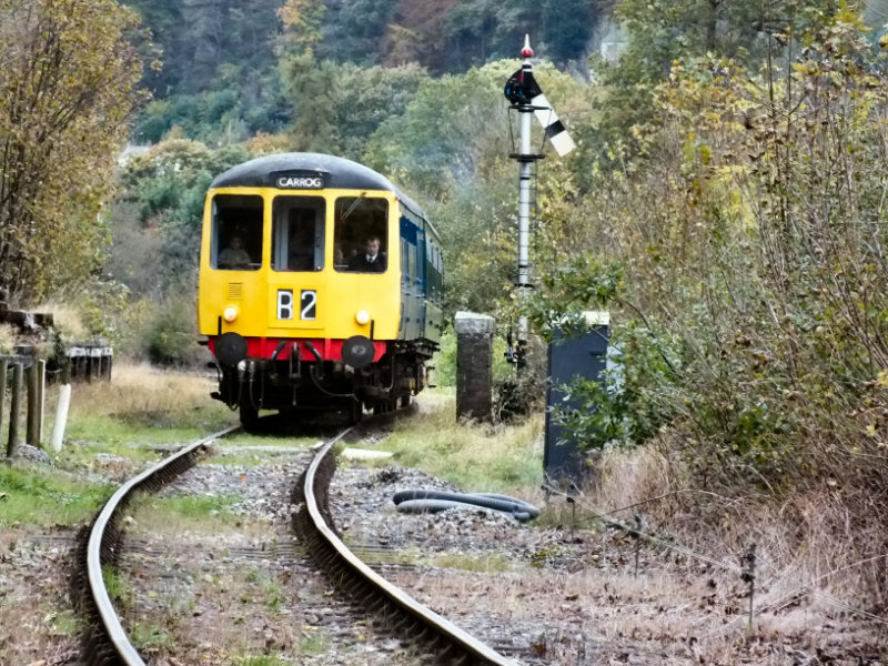 Hybrid class 104/108 passing Pentrefelin on Saturday 06/11/21