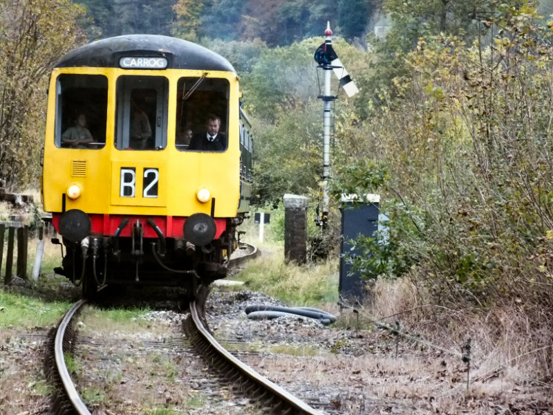 Hybrid class 104/108 passing Pentrefelin on Saturday 06/11/21