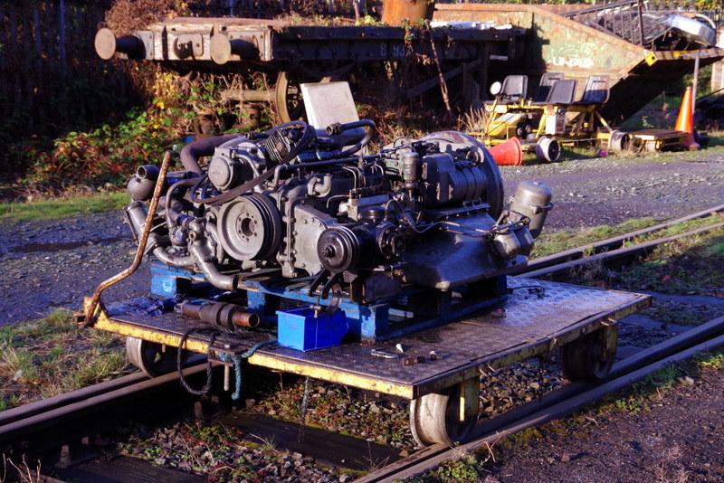 Class 109: Rebuilt no. 1 engine on trolley
