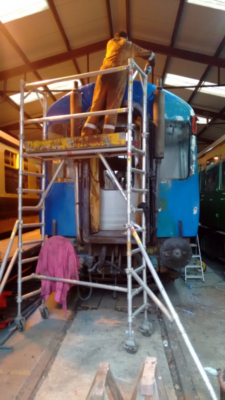 Class 104 no. 50454: Filling, sanding, painting undercoat