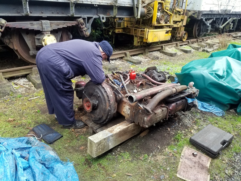 Preparing a spare engine for use