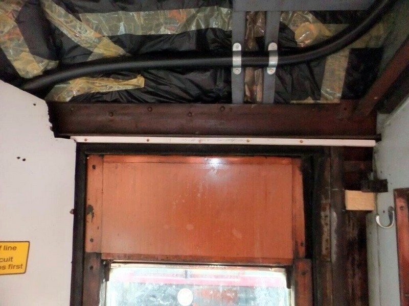 Class 105: New piece of wood above the secondman's door