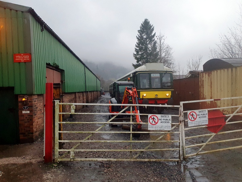 Class 108: At the loco shed on 23/12/22 to collect corridor canvases