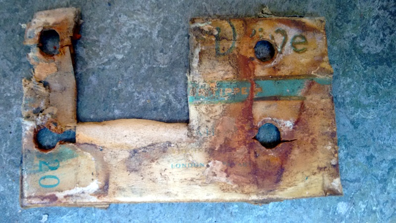 Class 109: A cigarette packet that had been used as a makeshift shim