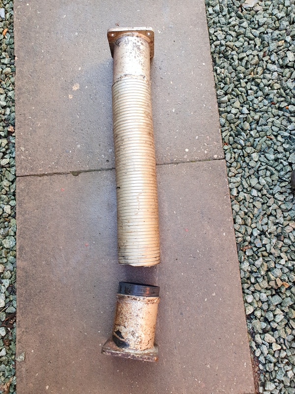 Class 108: Broken flexible exhaust section from the no. 2 engine
