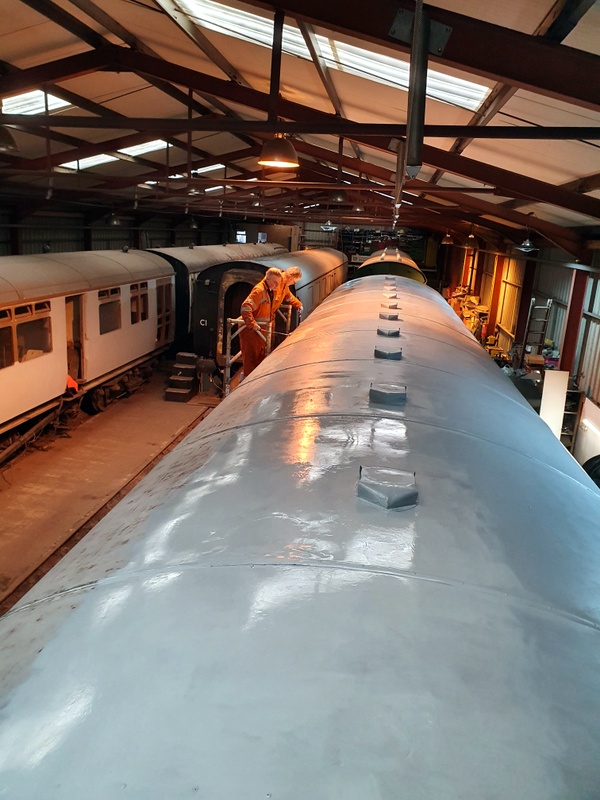 Class 109:Painting the roof of 50416