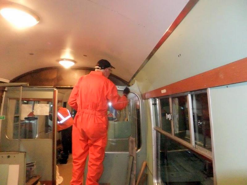 Class 105: Painting the vestibule partitions