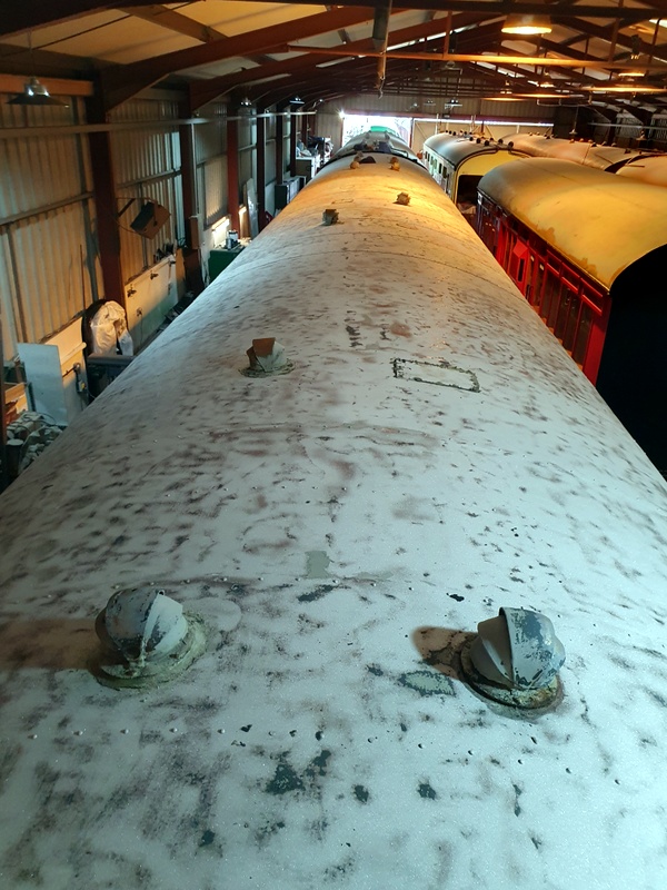 Class 108: Roofs being prepared for a repaint