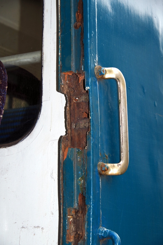 Class 104: Repairing the striker plate on the driver's door of 50454