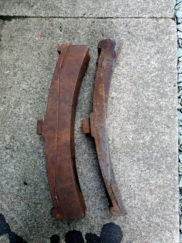 New and used brake blocks