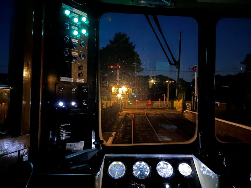Class 109 driver's eye view from a Corwen-Llangollen evening special at Glyndyfrdwy on 03/06/23