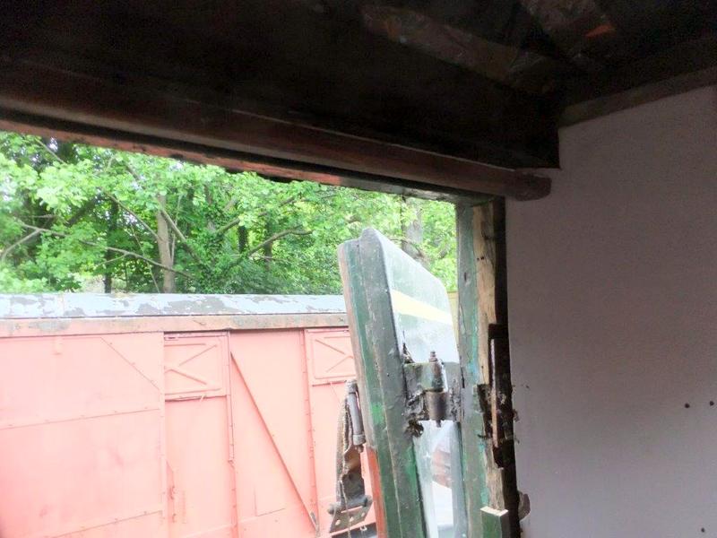 Class 105: Trial fit of a timber bead above the driver's door