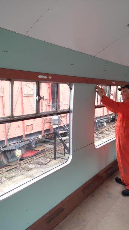 Class 105: Fitting the rubber stops for the sliding lights