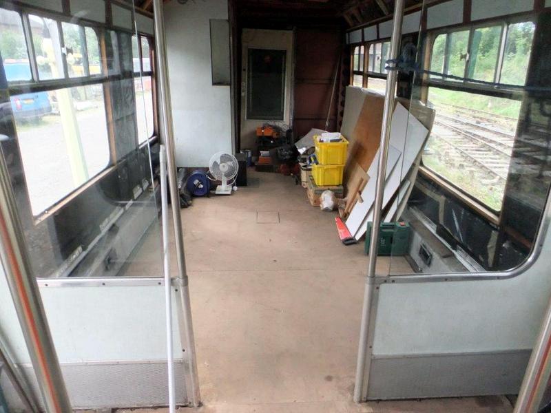 Class 100: Rear compartment prior to the raising of the floor