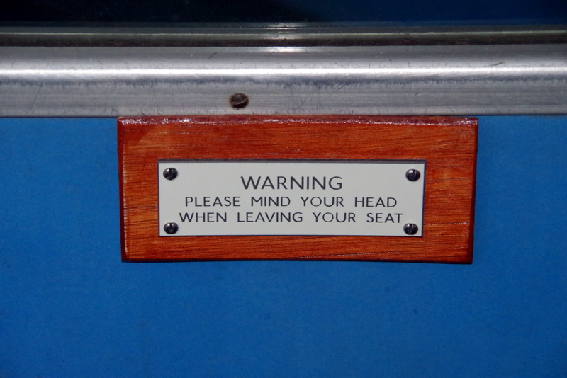 Class 108: Newly-installed 'Mind your head' sign