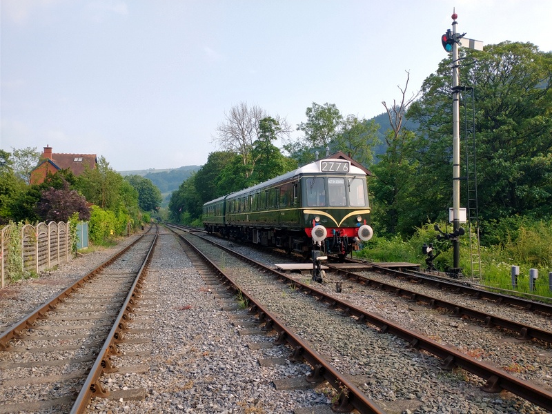 Hybrid class 127/108 at Llangollen Goods Junction on 31/05/24