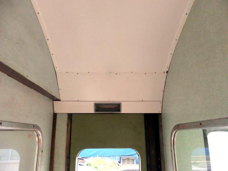 Class 100: Vestibule panels awaiting beading