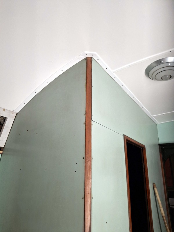 Class 105: Awkward little corner piece of trim now in place