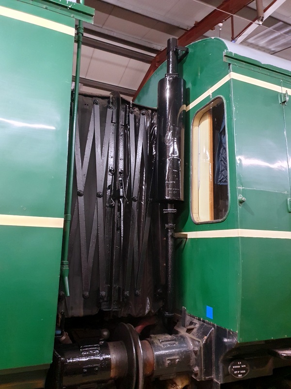 Class 109: 50416 exhaust, silencer and scissors after painting