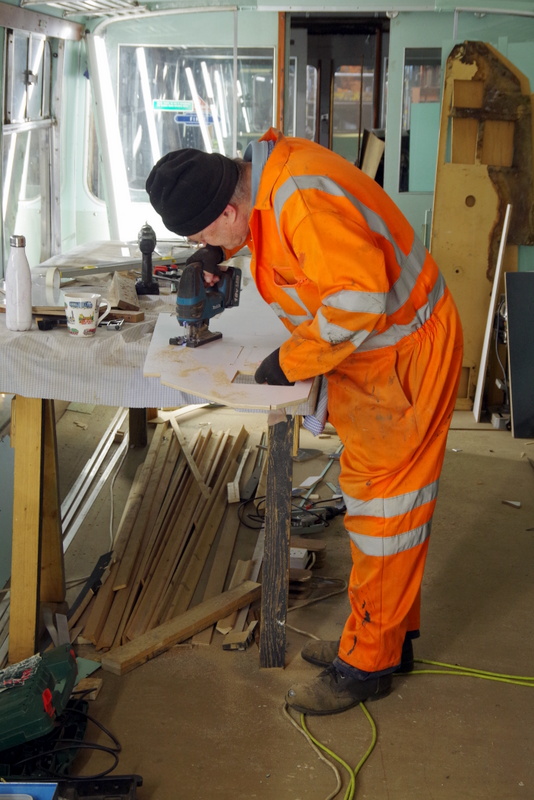 Class 109: Constructing a new driver's desk for the cab of 50416