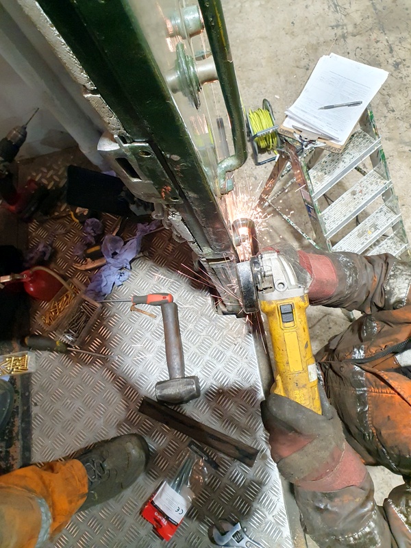 Class 108: Repairing a door on the guard's compartment
