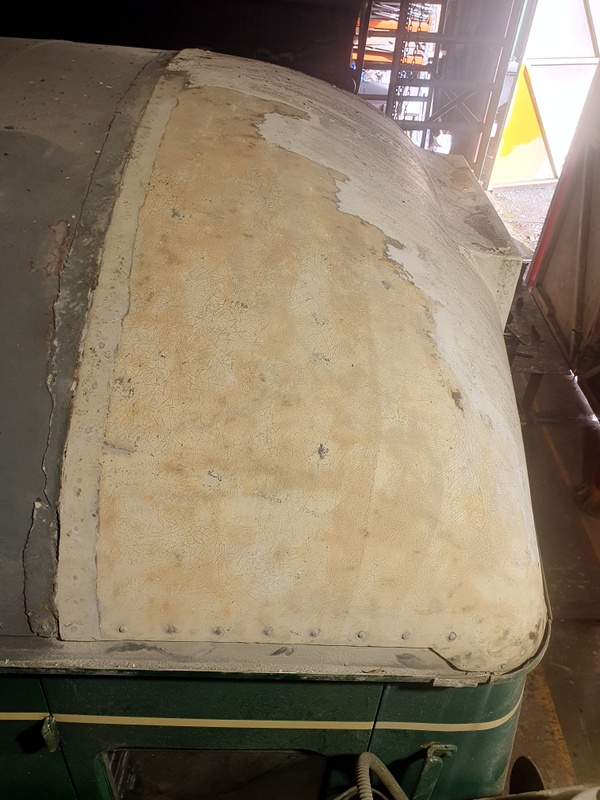 Class 108 trailer 56223 in need of roof repairs