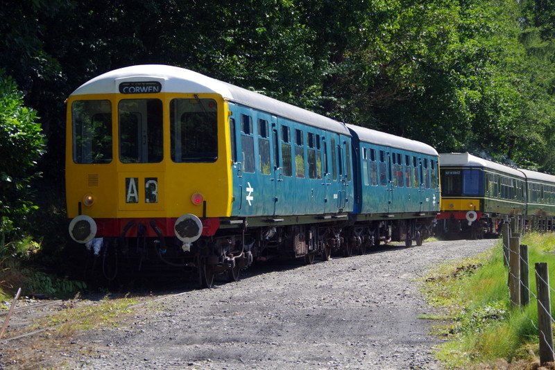Classes 104 and 108 at Pentrefelin Classes 104 and 108 at Pentrefelin