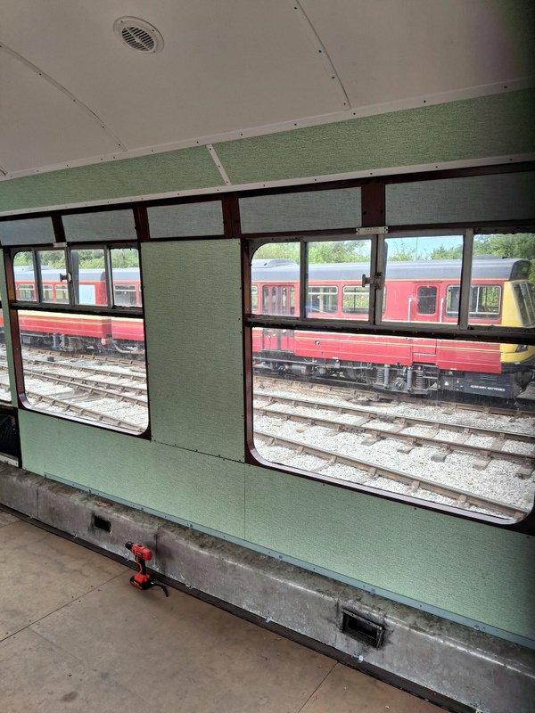 Class 100: More wooden window frames fitted to 56097