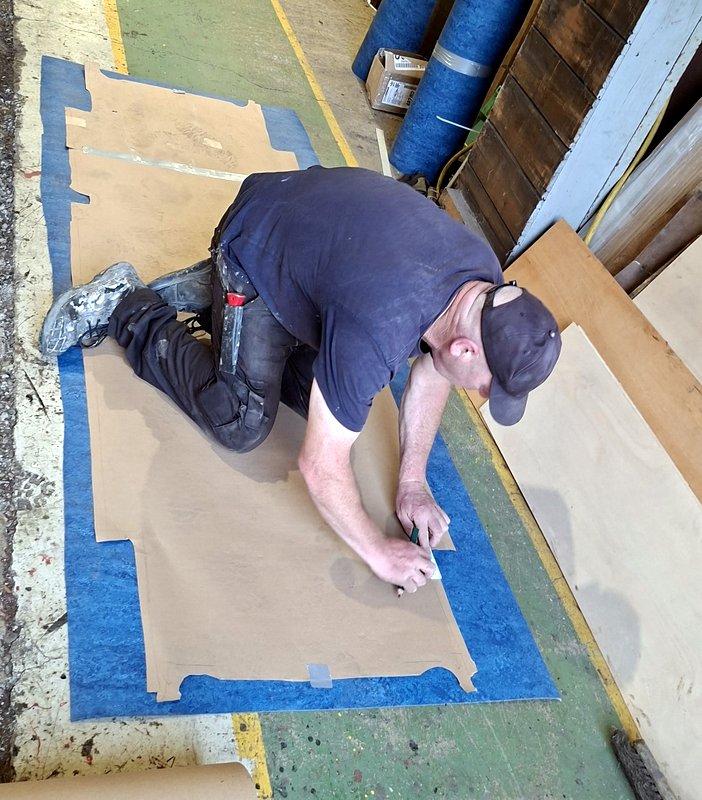 Class 110: Marking out lino in 51813