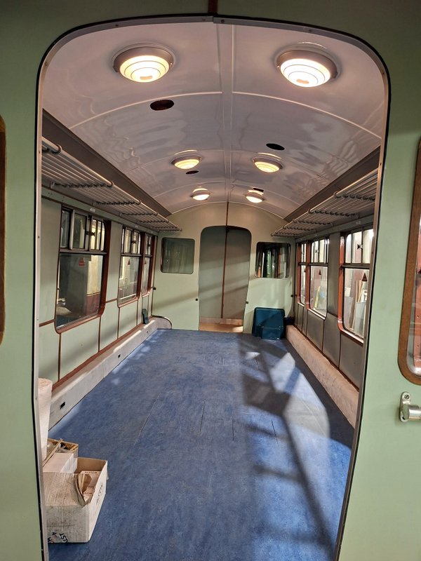 Class 110: Centre saloon of 51813 with new lino etc.