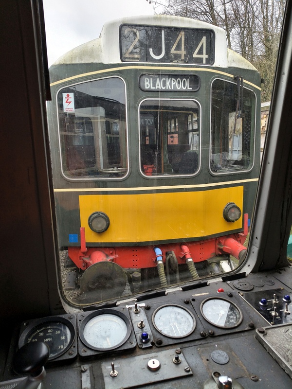 Class 110 no. 51813 seen from the cab of class 108 no. 51933