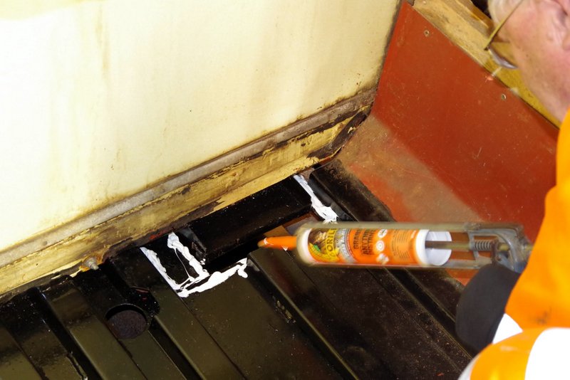 Class 105: Sealing around the heater outlet in the toilet