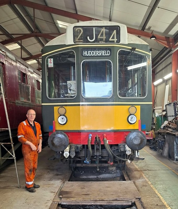 Class 110: Marker light fittings on 51813 following a dose of white paint