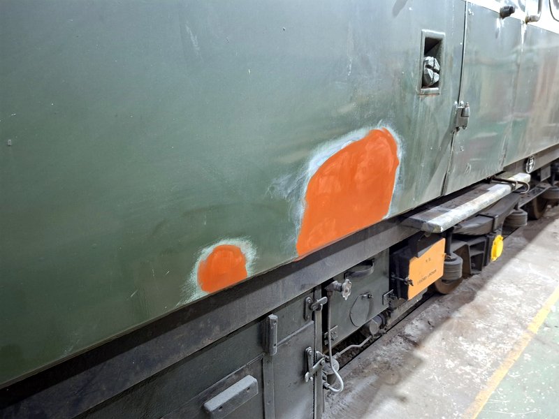Class 110: Local repairs to the bodywork on 51842
