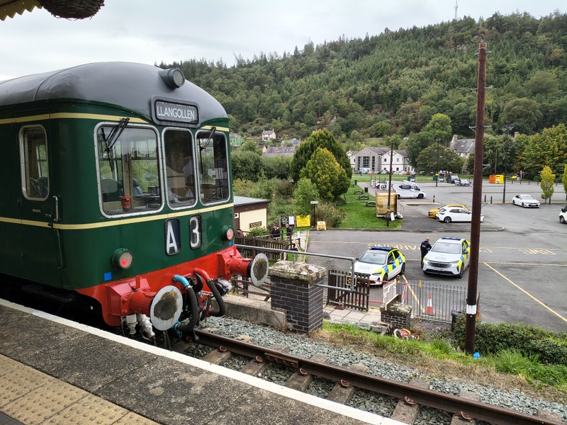 Class 109: At Corwen prior to working the 11.05 service to Llangollen on 18/09/26